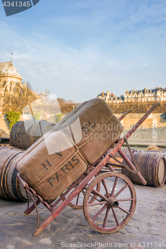 Image of Docks of Notre Dame Cathedral in Paris 