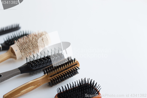 Image of different hair brushes or combs