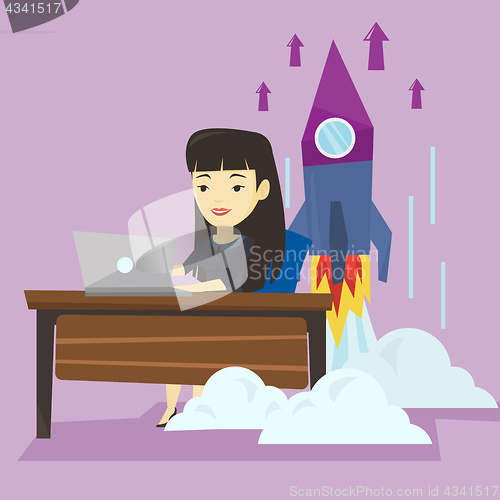 Image of Business start up vector illustration.