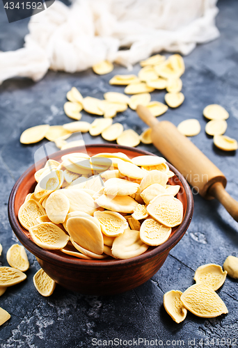 Image of raw pasta