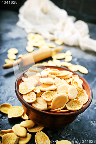 Image of raw pasta