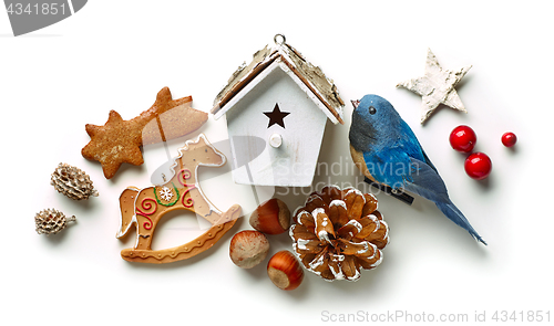 Image of various Christmas decorations