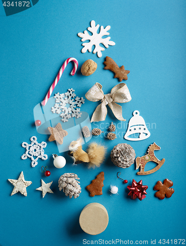 Image of various Christmas decorations