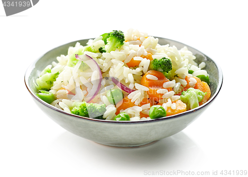 Image of bowl of rice and vegetables