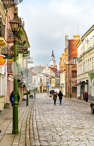 Image of Street view of Kaunas city, Lithuania