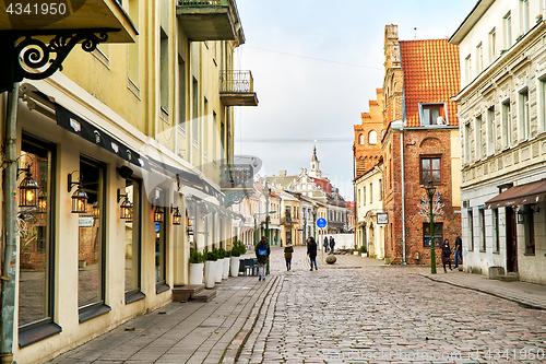 Image of Street view of Kaunas city, Lithuania