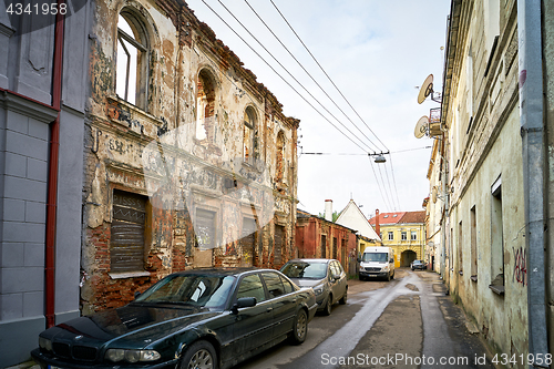 Image of Street view of Kaunas city, Lithuania