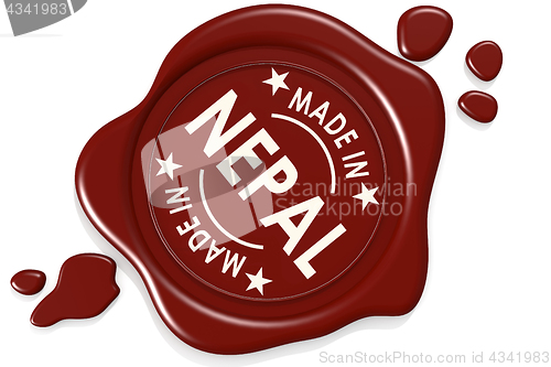 Image of Label seal of Made in Nepal