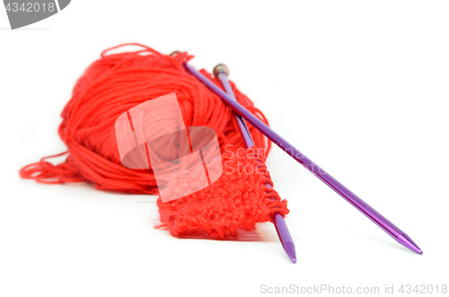 Image of Knitting wool and knitting needles