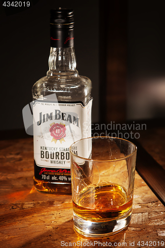 Image of bottle of Jim Beam whisky