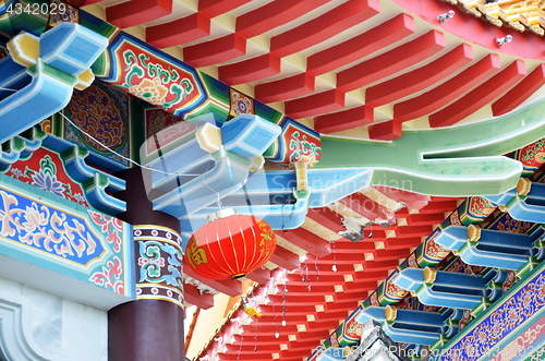 Image of Beautiful roof of chinese temple, Kek Lok Si temple Penang