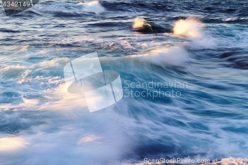 Image of Windy blue sea