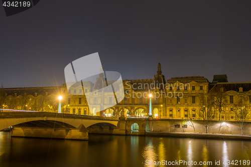 Image of View on Paris at night