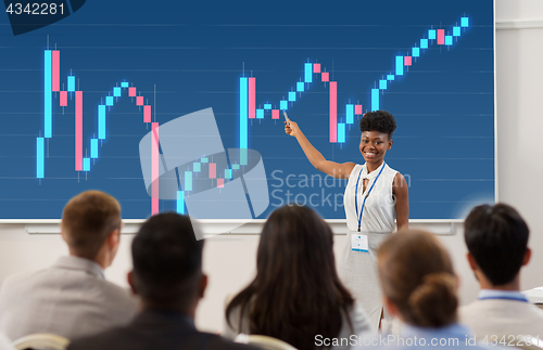 Image of group of people at business conference or lecture