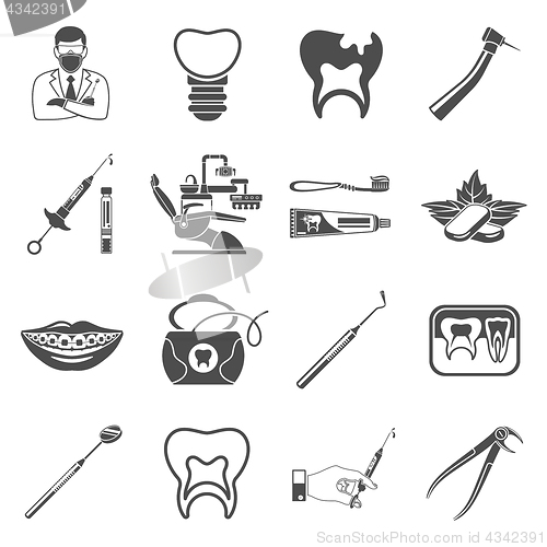 Image of Set Dental Services Icons