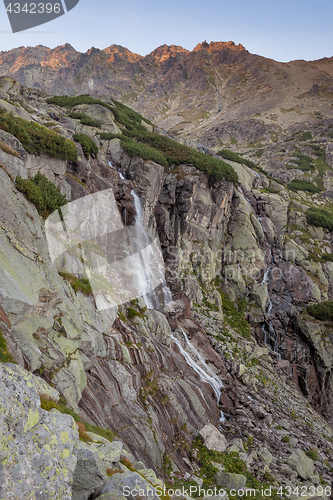 Image of Waterfall mountain landscape