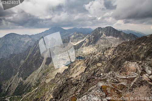 Image of Photo of beautiful lakes in High Tatra Mountains, Slovakia, Europe