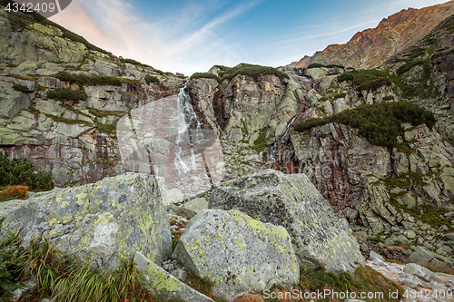 Image of Waterfall mountain landscape