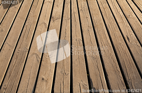 Image of Wood panel background texture in vintage style