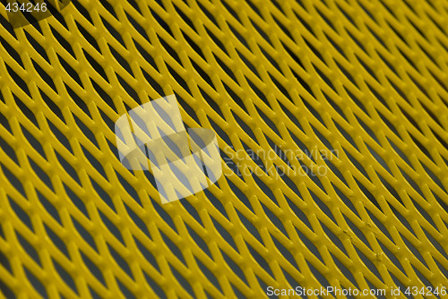Image of Yellow metal grid