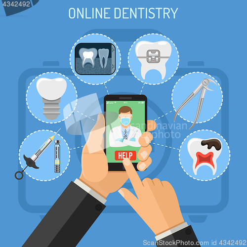 Image of Online dentistry concept