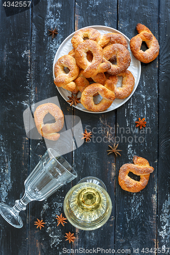 Image of Italian wine donuts (Ciambelle al Vino). 