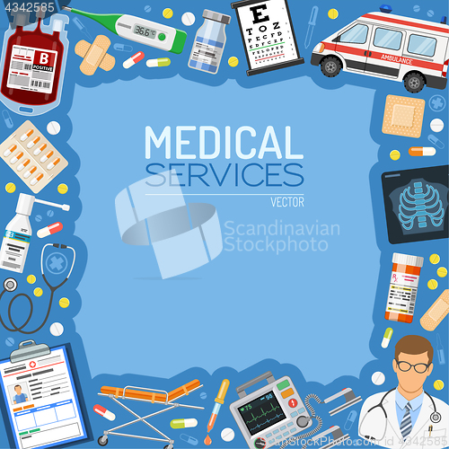 Image of Medical Services Banner and Frame