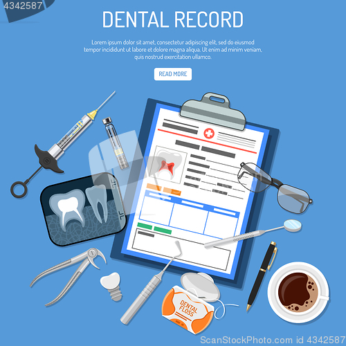 Image of Medical Dental record concept