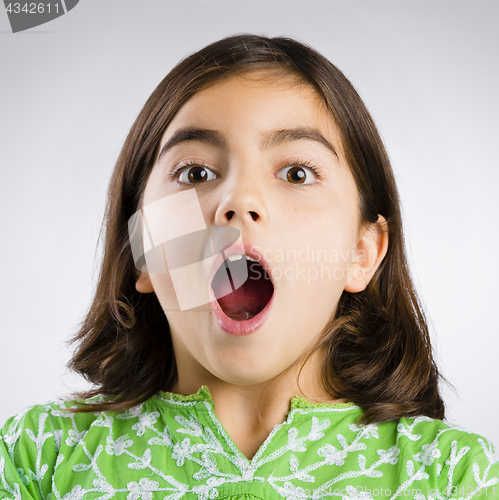 Image of Astonished girl
