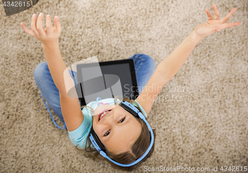 Image of Girl listen music