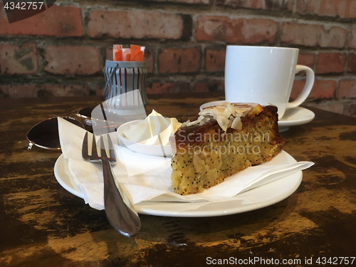 Image of Morning tea break cafe coffee and cake