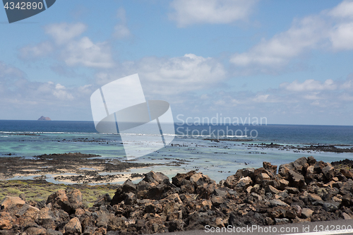 Image of Along the seafront north of Lanzarote.