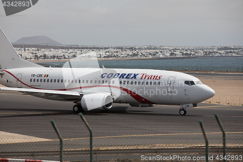 Image of ARECIFE, SPAIN - APRIL, 15 2017: Boeing 737 - 300 of COBREX Tran