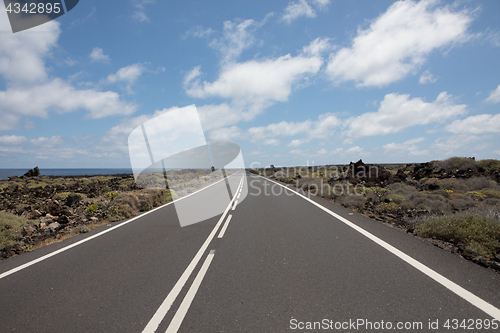 Image of Nothing wrong with the roads on Lanzarote.