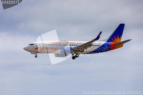 Image of ARECIFE, SPAIN - APRIL, 15 2017: Boeing 737-300 of Jet2holidays 