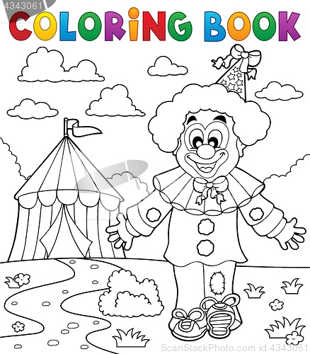 Image of Coloring book clown thematics 3