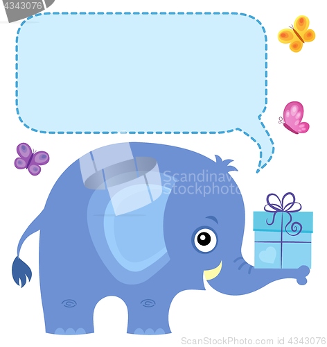 Image of Elephant with copyspace theme 4
