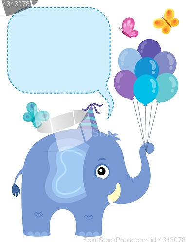 Image of Elephant with copyspace theme 3