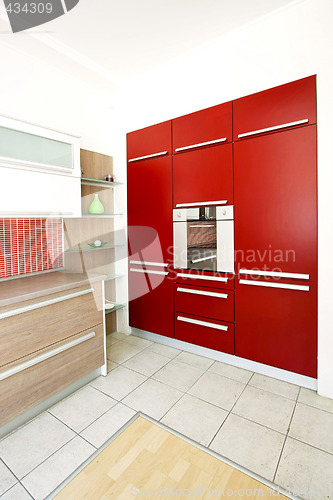 Image of Red oven angle