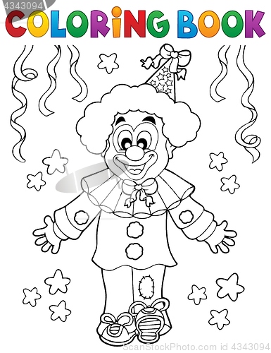 Image of Coloring book clown thematics 2