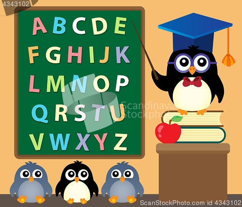 Image of School penguins theme image 3