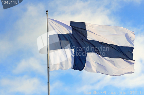 Image of Flag of Finland against Sky