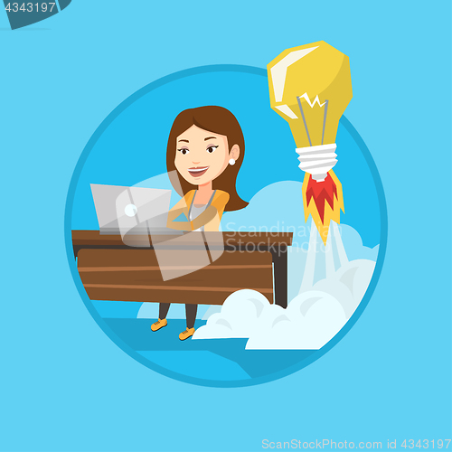 Image of Successful business idea vector illustration.