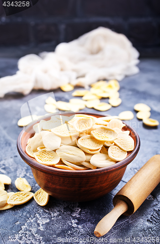 Image of raw pasta