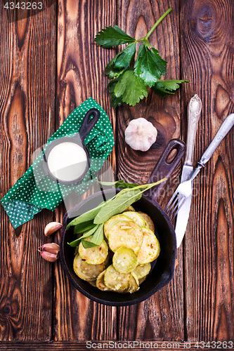 Image of fried zucchini