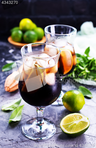 Image of drink with limes