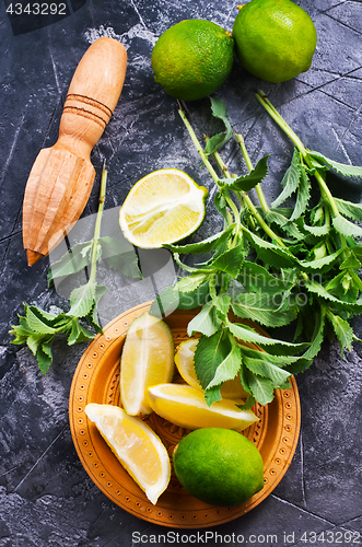 Image of ingredients for mojito