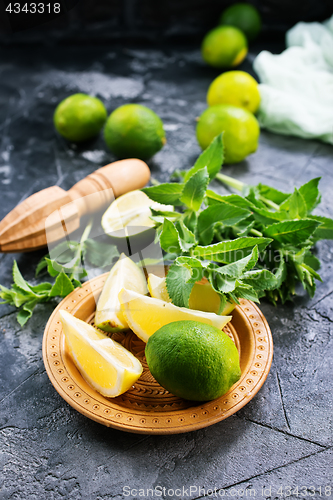 Image of ingredients for mojito