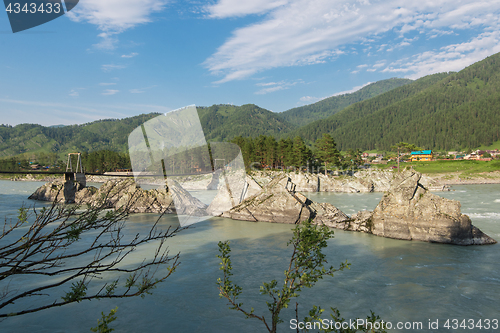 Image of Fast mountain river Katun