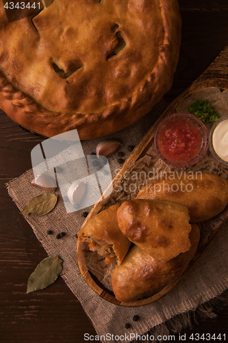 Image of Different pies composition